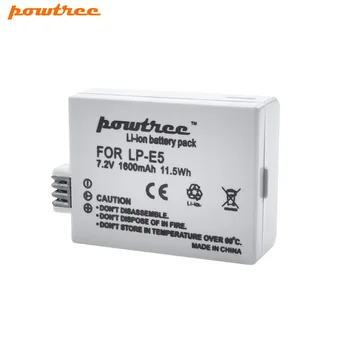 

7.2V 1600mAh LP-E5 LPE5 LP E5 Camera Battery for Canon EOS Rebel XS, Rebel T1i, Rebel XSi, 1000D, 500D, 450D, Kiss X3,X2,L15