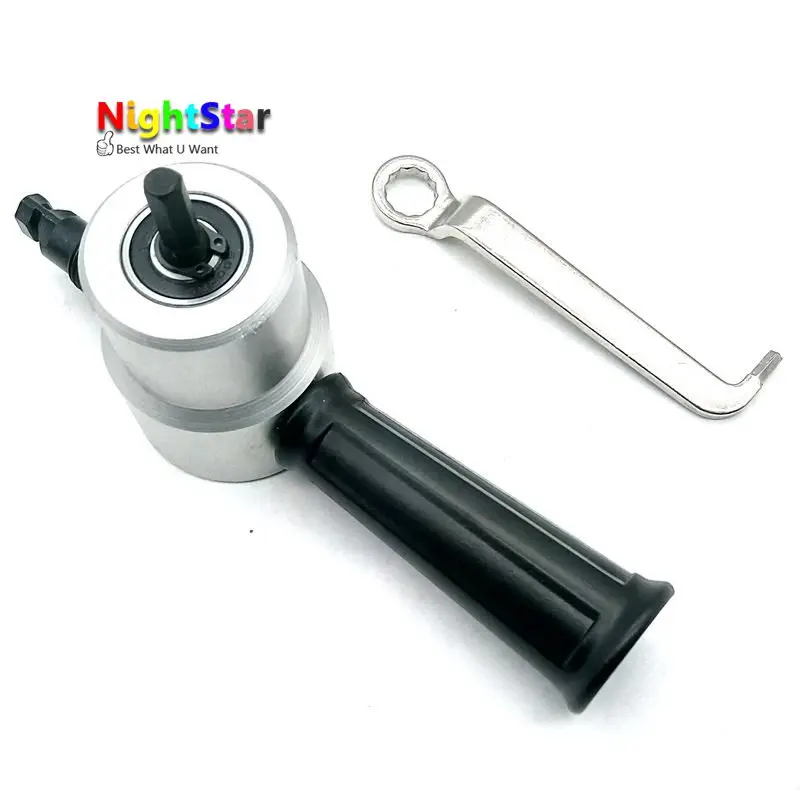 

Double Head Sheet Nibbler Metal Cutter Drill Attachment Home Hand Tools Power Tools Accessaries