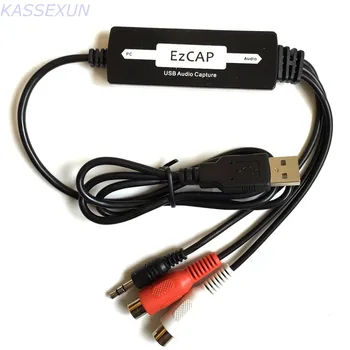 

2017 new auio capture card usb, convert any analog to MP3/WMA through PC 3.5mm USB2.0 Audio Capture Free shipping