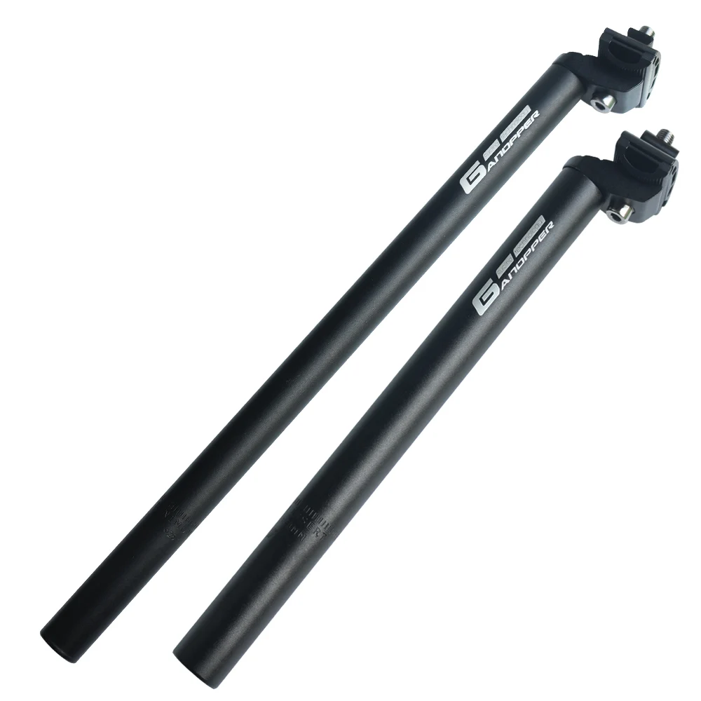 Extra Long 450mm Seatpin Seatpost 25.4mm for MTB Road Mountain Bike Black