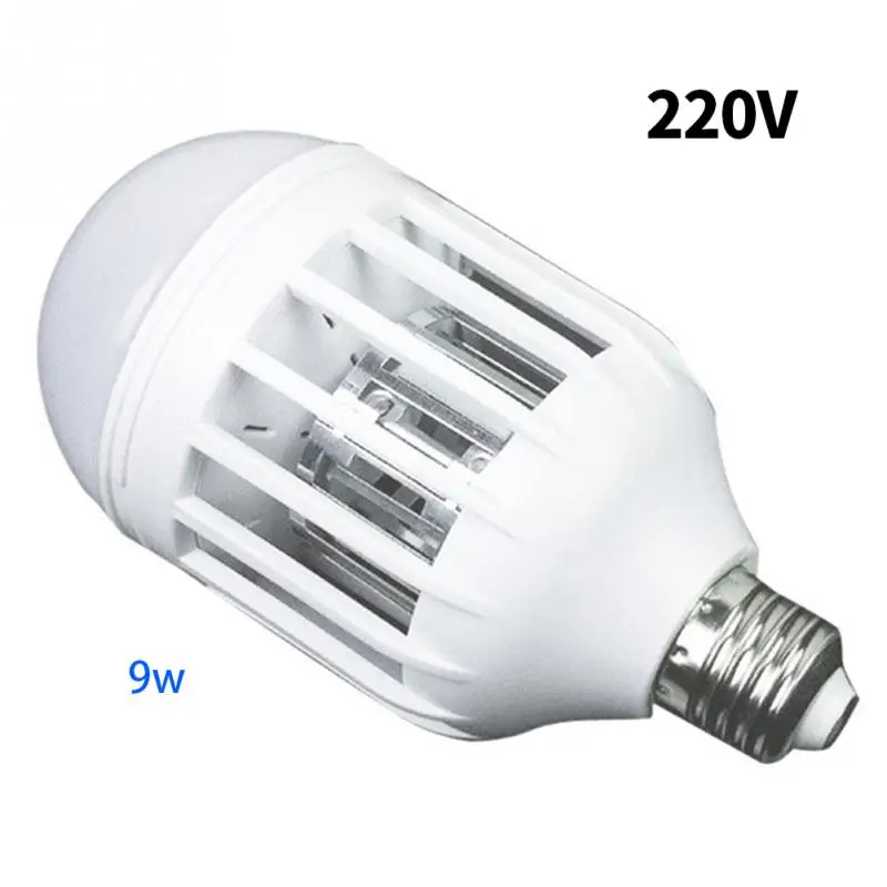 Электронный комарный убийца лампа дневного света E27 220 V/110 V 15 W/9 W светодиодный лампы репеллент летать Жук Насекомое убийца ловушка ночника - Цвет: 220V 9W