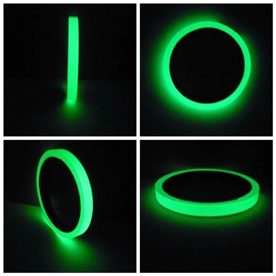 1cmx3m Stylish Reflective Tape Car Stickers Glow in The Dark DIY Light LuminousWarning TapeSafety Auto Home StylingAccessories