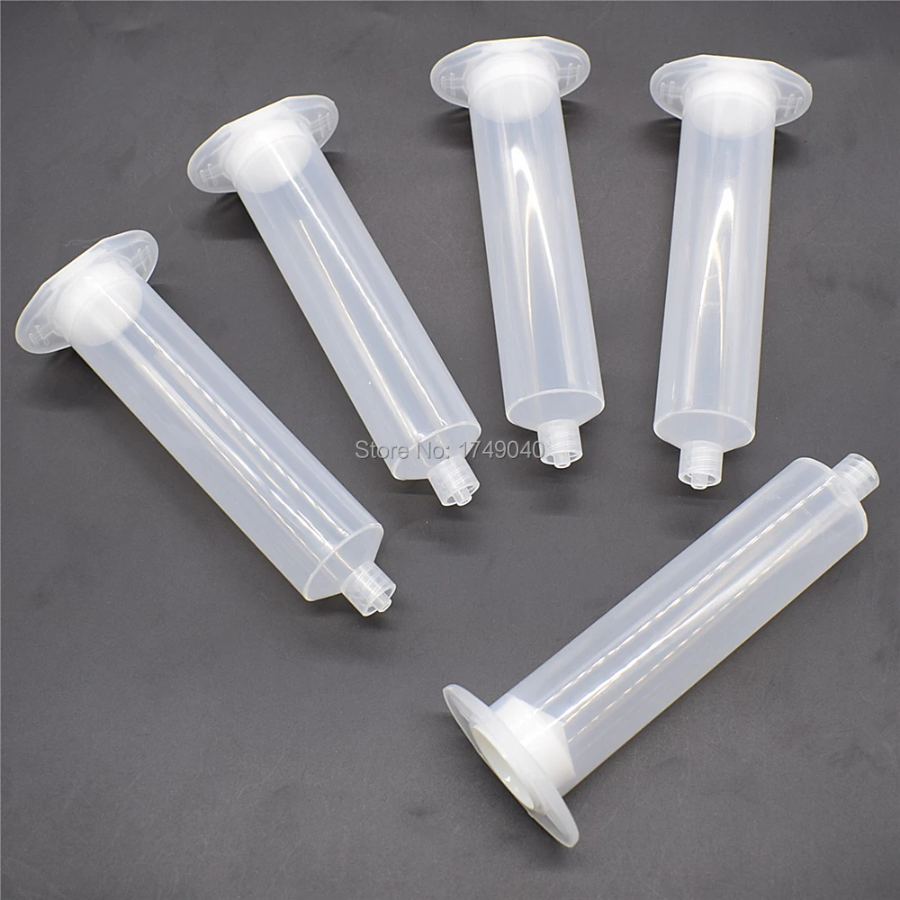 

5pc 30ml Dispensing Syringe Barrel 30cc Glue Adhesive Dispenser Industrial Syringes Tube Set for Industrial Dispensing Tools
