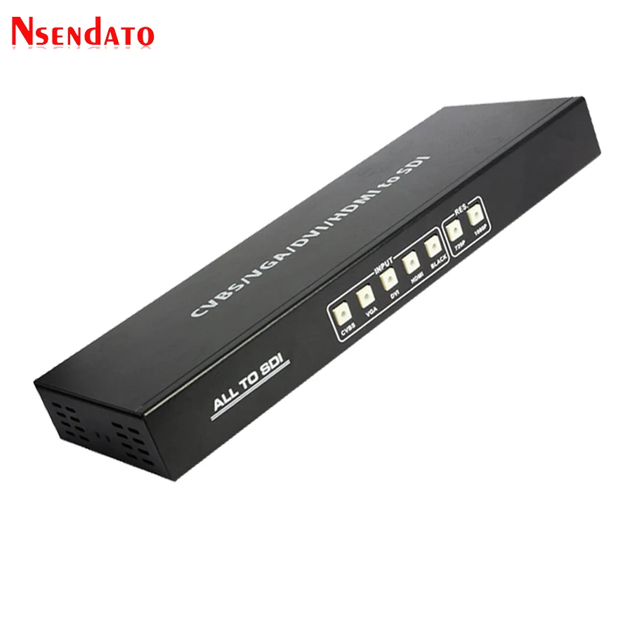 CVBS VGA DVI HDMI все в HD SDI преобразователь скалера R/L AV Singal 3G видео сплиттер удлинитель с