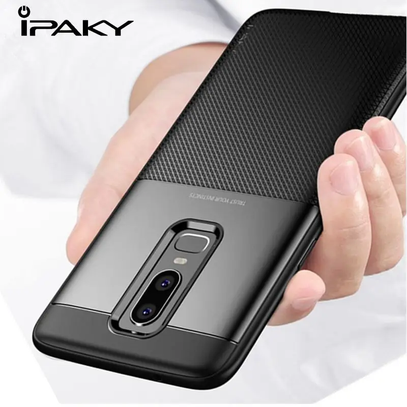 

IPAKY for Oneplus 6 Case Cover One plus 6 Soft TPU Back Protective Case 1+6 Case Anti knock Fundas A6000 Full cover Frosted Case