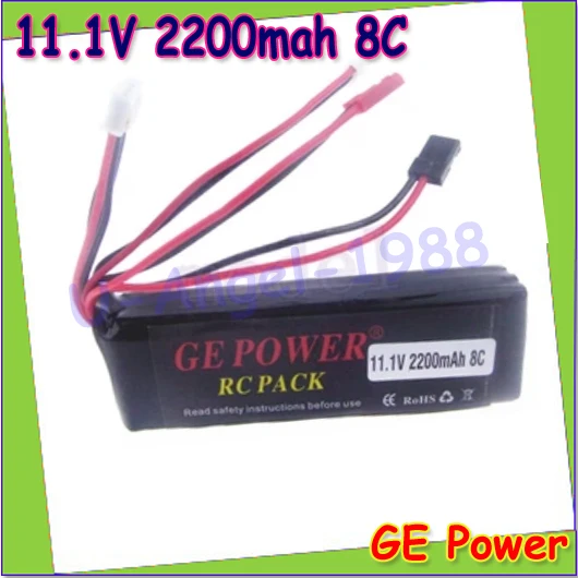 1 2 шт. 11 В 2200 мАч 8C GE Power RC передатчик с дистанционным управлением Lipo батарея для 7 10