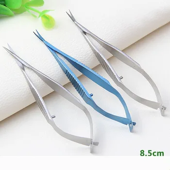 Ophthalmic microsurgery Stainless steel scissors animal experiment 8.5cm Venus scissors surgical tools extremely sharp multi angle surgical scissors ophthalmic surgical scissors elbow surgical scissors ergonomic surgical scissors w