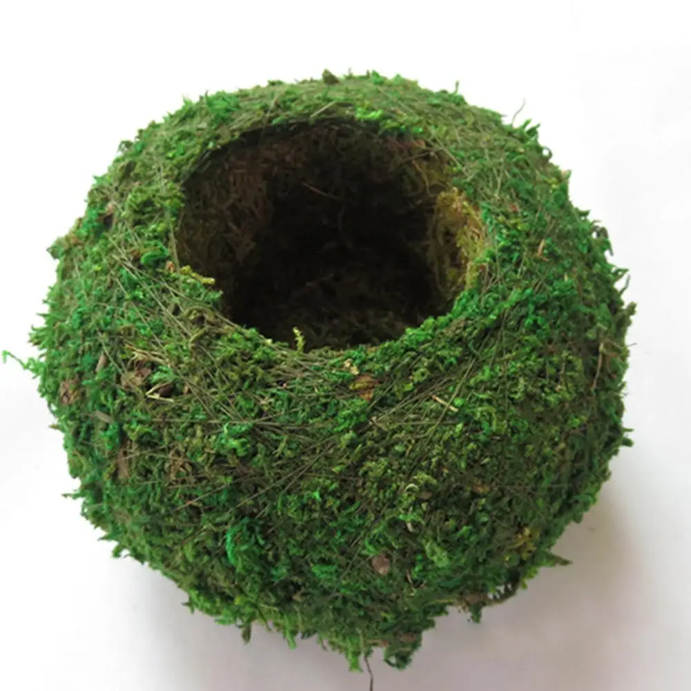 

Moss Ball Bonsai Plant Flower Pot Bird Nest DIY Gardening Home Table Decorations