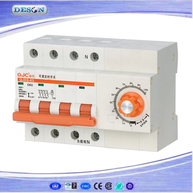 timer breaker 4p 63a adjustable mini timer swich 0 10 hours set time