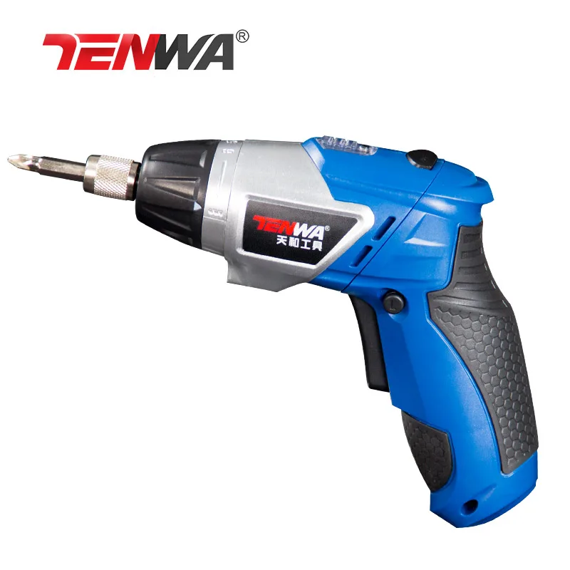 

TENWA 3.6V Cordless Electric Screwdriver Drill Work Light Lithium Battery Rechargeable Electric Screwdriver with Bits EU plug