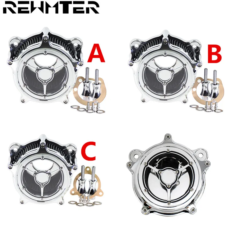 

Motorcycle Air Cleaner Intake Filter Set For Harley XL Sportster 91-17 Dyna 93-17 FLSTSE 11-12 FXSBSE 13-14 With Accessories