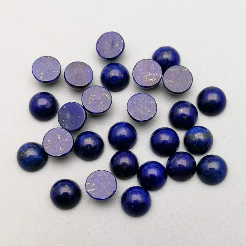 Круглые кабошоны из натурального камня Lapis lazuli 6 мм опт бесплатная доставка 50 шт. |