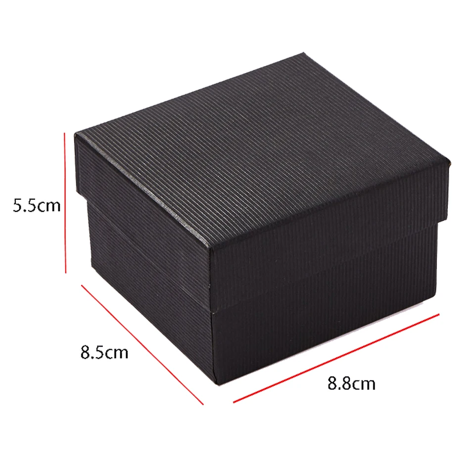 Высококачественный рождественский подарок, черная коробка для часов, картонная подарочная коробка, прямоугольная Подарочная коробка для кварцевых часов, упаковочная коробка для ювелирных изделий
