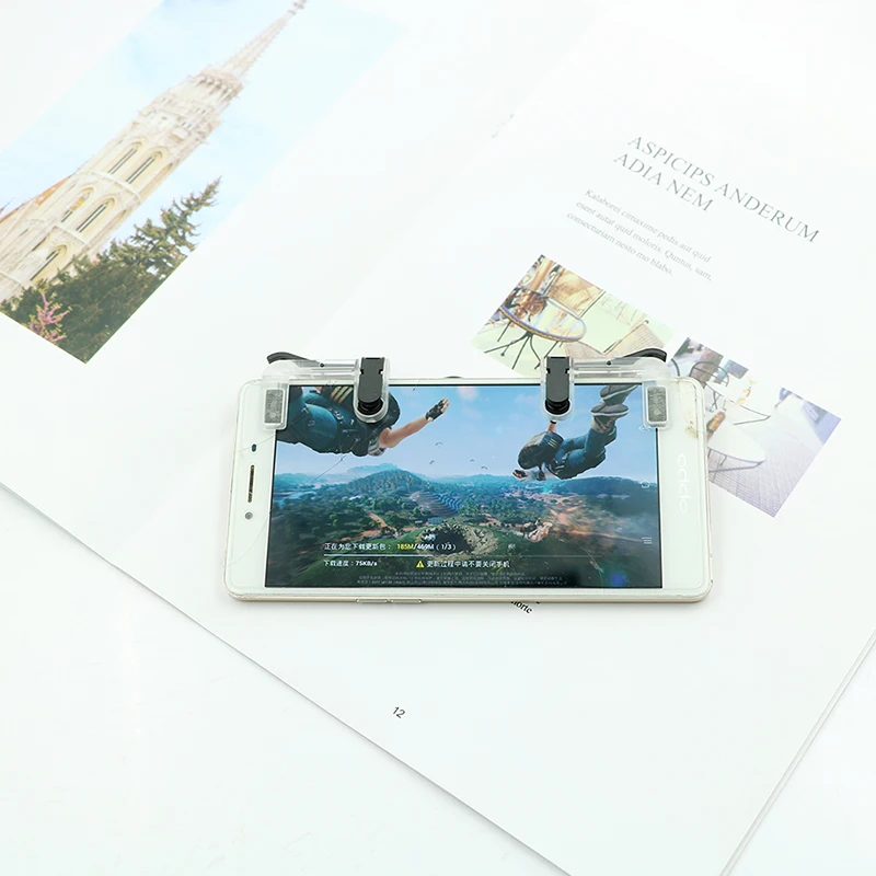 

1 Pair (Right And Left) Mobile Game Fire Button Aim Key Phone Gaming Trigger Shooter Controller