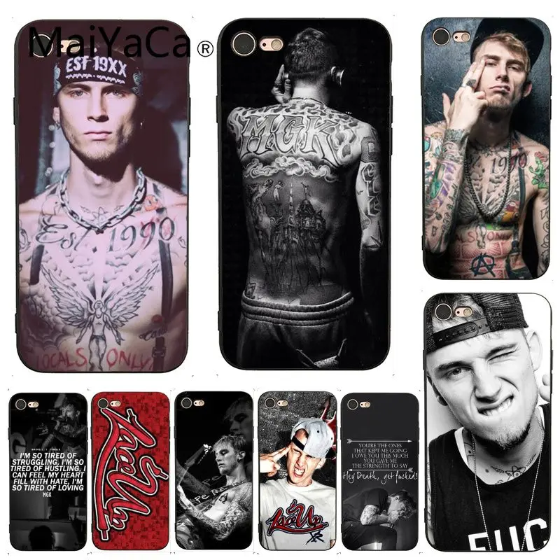 

MaiYaCa For iphone 7 6 X Case Mgk Machine Gun Kelly Perfect Phone Case Cover for iPhone X 8 7 6 6S Plus X 5 5S SE XS XR Case