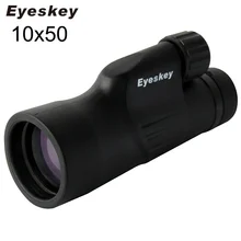 Eyeskey 10x50 Монокуляр водонепроницаемый азотный телескоп Регулируемый наглазник Bak4 призма оптика монокуляр Кемпинг Охота товары