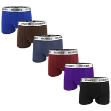 4 шт., Повседневные Дышащие шорты из микрофибры, крутые боксеры, мужское удобное нижнее белье, эластичные боксеры cuecas masculina calzoncillos, трусы