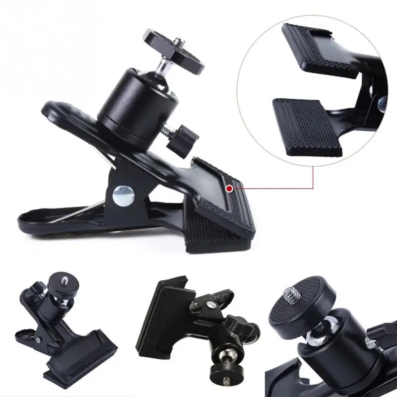 Camera Clip Photography Metal Clip Clamp Holder Mount with Standard Ball Head 1/4 Screw for