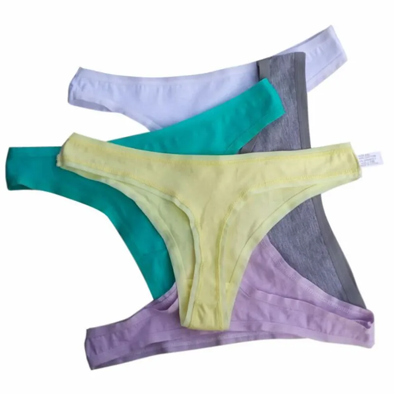 Plus sizes G String Cotton Women Panties Thongs Low Waist Sexy Panties Underwear M L Black Skin Red White xl-3xl