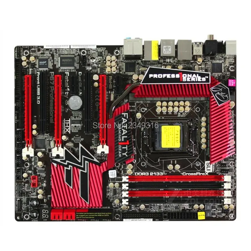 Для материнской платы ASRock Fatal1ty P67 Профессиональный использоваться для настольных ПК 1155 Материнская плата P67 гнездо LGA1155 DDR3 SATA2 USB2.0