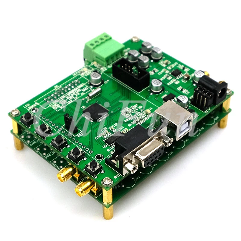 4 канальный генератор сигналов AD9959 500MSPS модуль DDS трехфазный источник сигнала