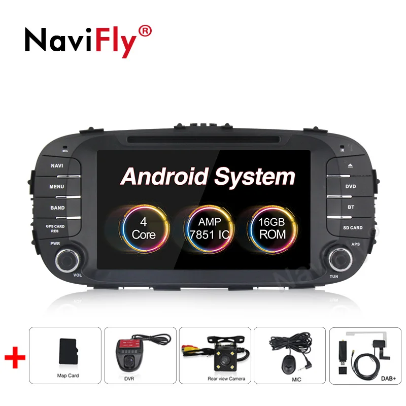 Navifly 2din Android 8,1 автомобильный dvd мультимедийный плеер для peugeot 3005 3008 5008 партнер Berlingo gps Навигация стерео радио аудио - Цвет: add camera dvr DAB