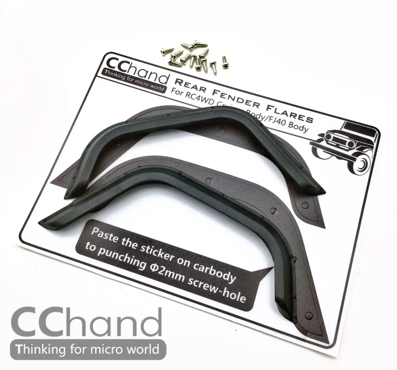 

1/10 scale RC Fender padel flares a pair For RC8WD Gelande II Cruiser/FJ40 Toyota G2 Body Truck Toys