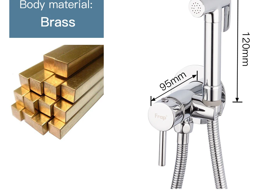 Смеситель для биде Frap, латунный кран для ванной, биде, туалет, распылитель, смеситель для унитаза, мусульманский душ, ducha higienica, F7505-2