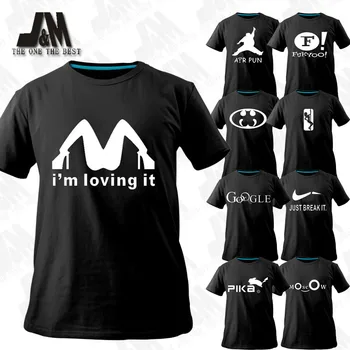 

Novelty T-shirts new fasion men clothing 2014 summer original top desiner brand t shirts plus size cartoon logo funny tshirt diy