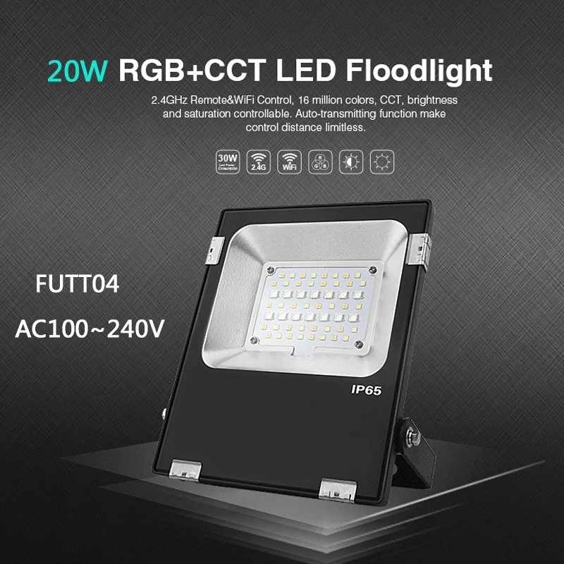 Miboxer FUTT02/ FUTT03/FUTT04 /FUTT05/FUTT06 10 Вт/20 Вт/30 Вт/50 Вт RGB + CCT светодиодсветильник