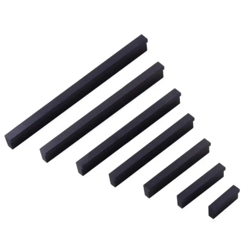 FAST SHIPPING Aluminium Alloy Flush Pull Flush Handle Handle Drawer Pull Knobs black