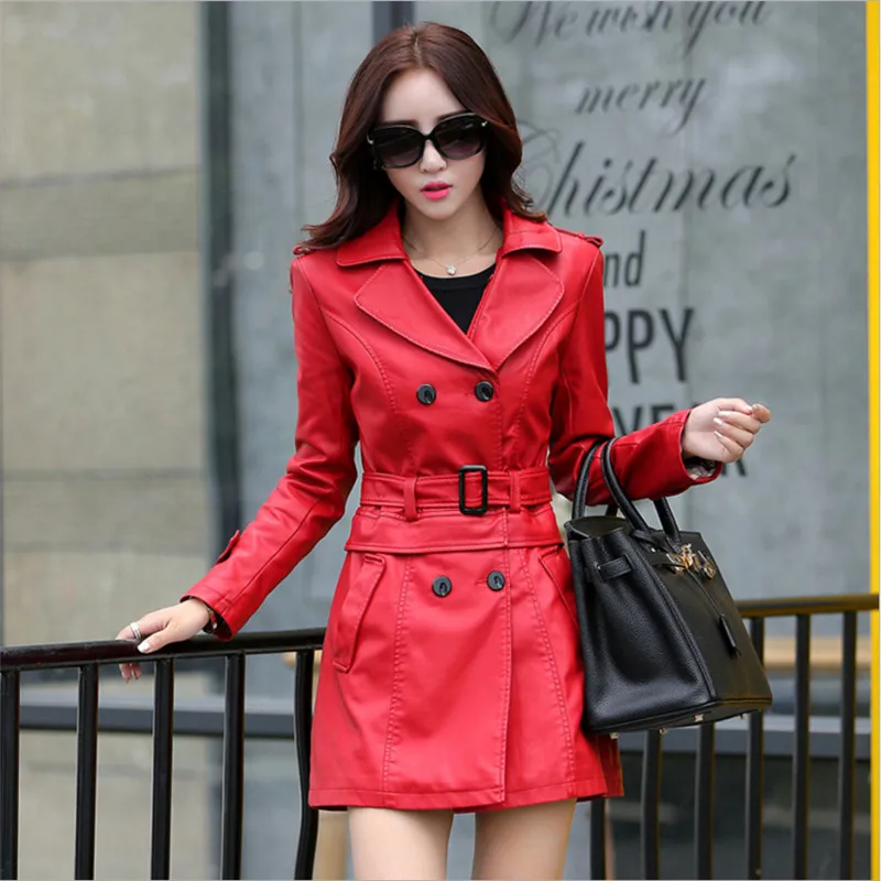 Hot-2017-Autumn-New-Women-Long-Leather-Jacket-Slim-Plus-Size-Bow-Belt-Motorcycle-PU-Leather(9)