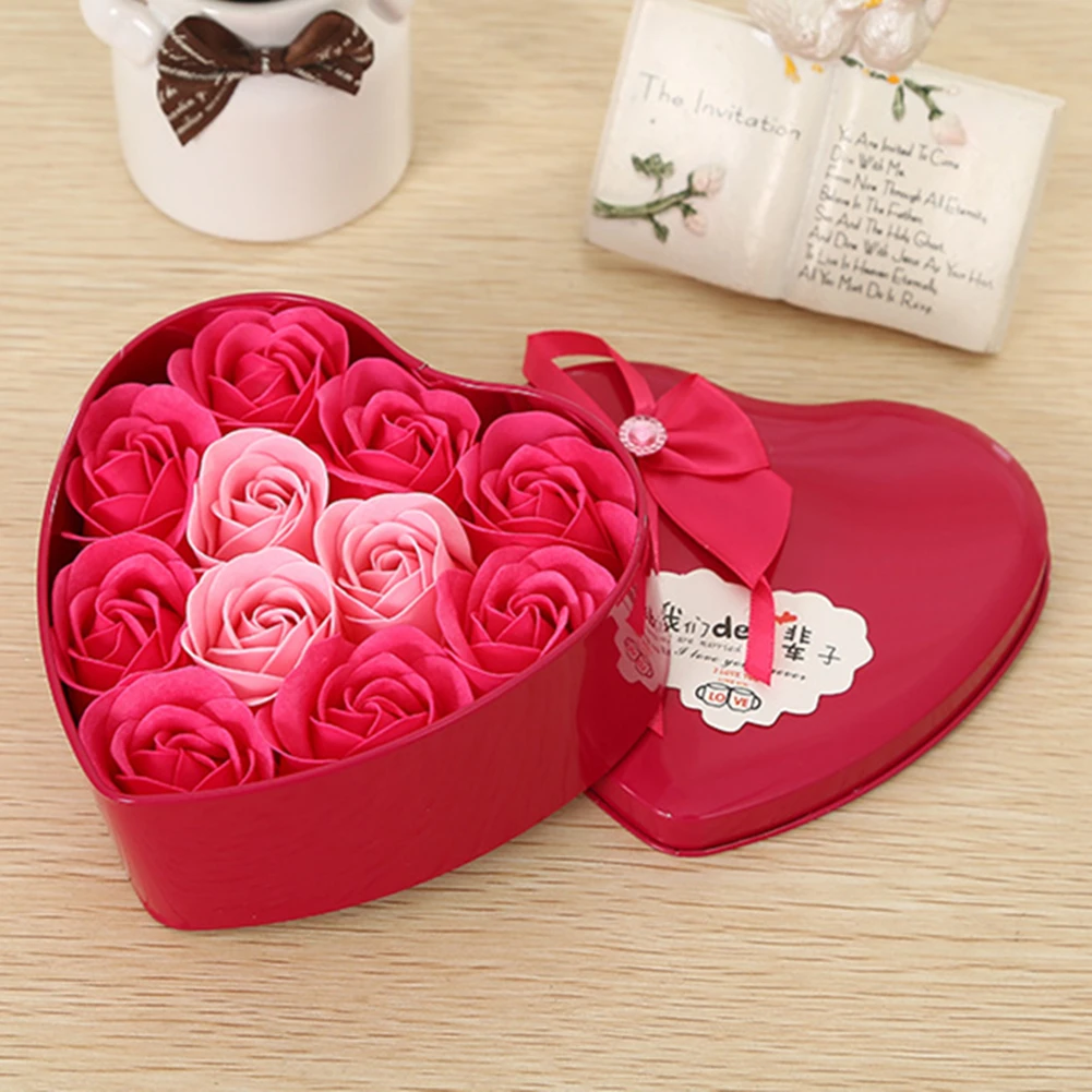 Фантастический подарок на день Святого Валентина 11 шт. розы мыло любовь креативный подарок на День святого Валентина для подруги