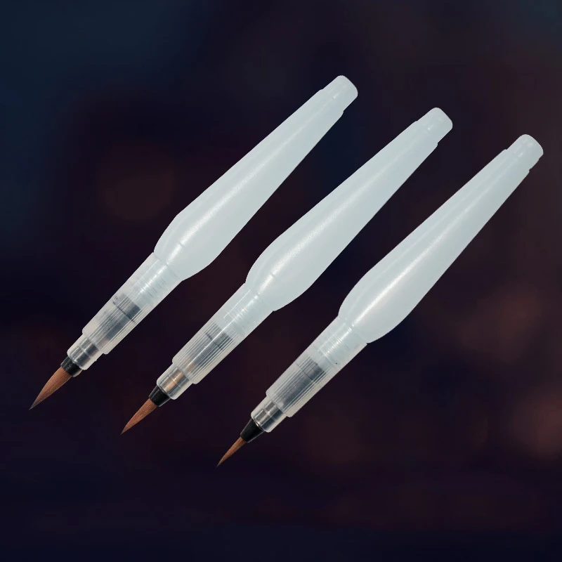 Watercolor Brush Paint Brush 3 Models WaterBrush Water Tank Calligraphy Painting Drawing