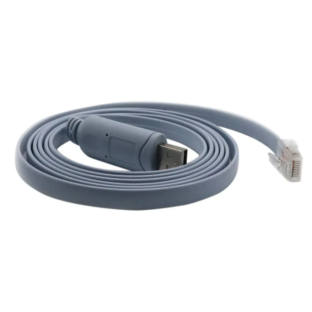 1.8M USB to Serial  Rs232 Console Rollover Cable For Cisco Routers Rj45 (4)