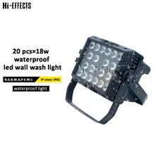 Palco ao ar livre Dmx Luz Lavagem 20x18 w Conduziu a Luz de Lavagem de Parede À Prova D' Água Colorido Lavagem Fase de Iluminação de Alto Brilho equipamentos lâmpada
