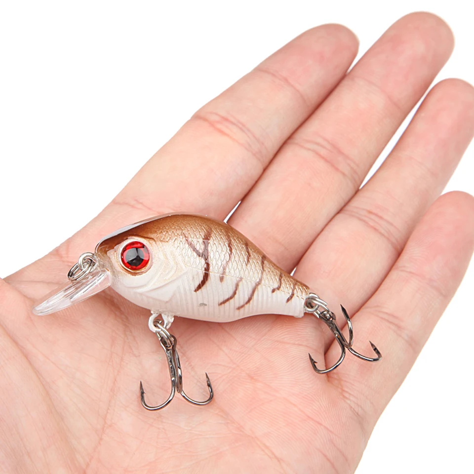  8.5G 5.5CM Bass Fishing Lures Crank Bait Crankbait Tackle Swim bait wobblers fishing japan Hard  Crazy Fish Lure 