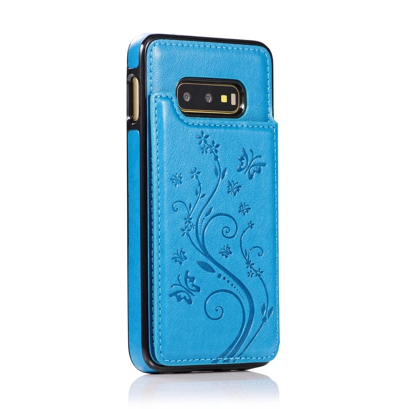 Floral Luxury Wallet Soft Silicone Case For Samsung Galaxy Note 9 8 S10e S10 plus S9 S8 plus S7 edge Card Holder Leather Cases