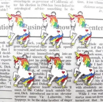 

New 20 Pcs Unicorn Charm Pendants DIY Jewelry Making Free Shipping #120