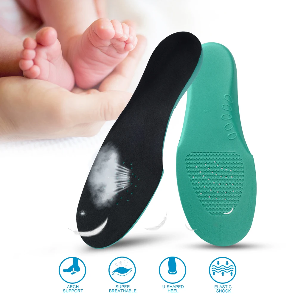 Elino Children Arch Support Orthopedic Insoles for Kids Baby Flat Foot