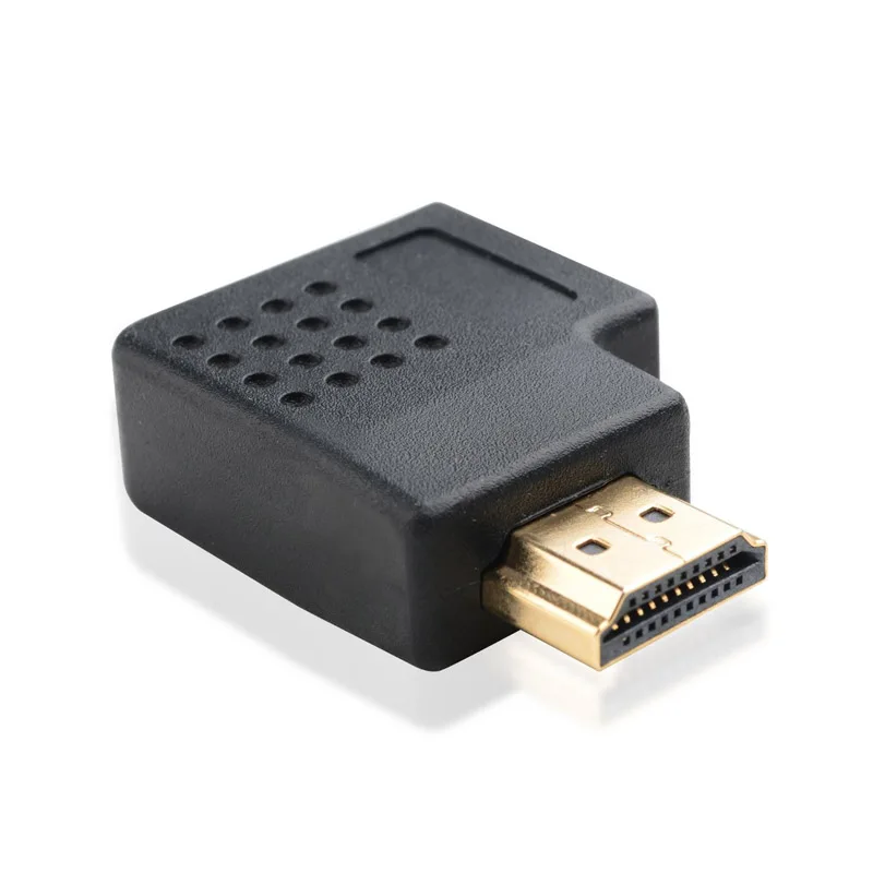 

90 Degree Left Angle Coupler Converter Adapter For HDTV New HDMI Angle Male to Female M/F Connector _WK