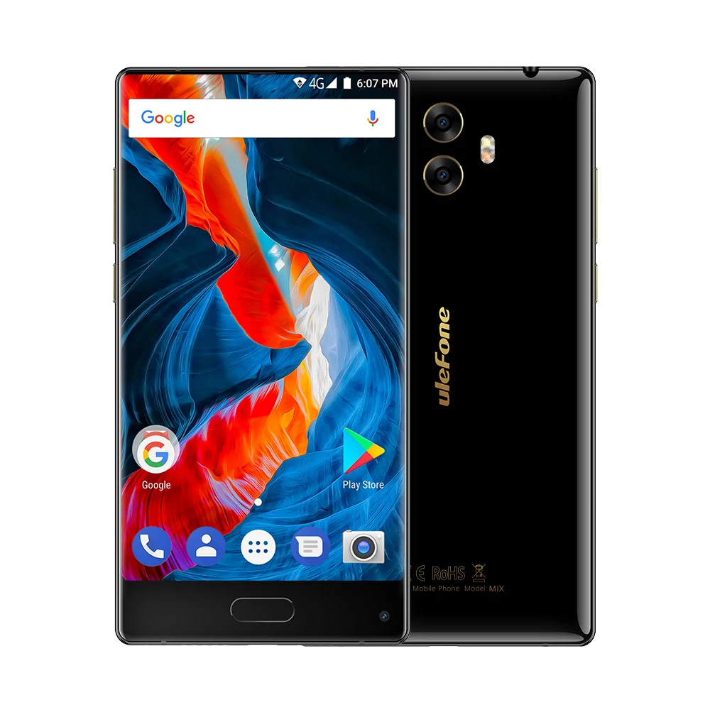 

Ulefone MIX Mobile Phone 4G Phone 5.5inch Octa-core Android 7.0 4GB RAM 64GB ROM 13MP 3300mAh Fingerprint WiFi Smartphone