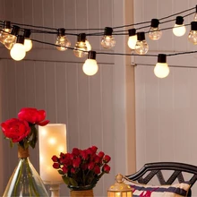 Гирлянда светодиодный земная Фея огни строки Новогодняя гирлянда 20 светодиодный строка светящиеся шары лампы Открытый Свадьба Сад вечерние украшения