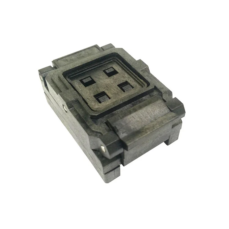 

BGA100 Clamshell burn in socket pitch 0.8mm IC size 9*9mm BGA100(9*9)-0.8-CP01NT BGA100 VFBGA100 burn in programmer socket