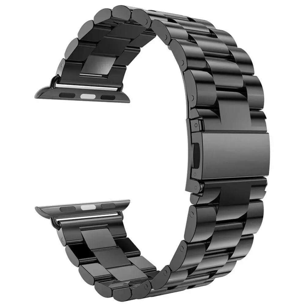 Luxury Stainless Steel metal band Strap for Apple Watch 44/40/42/38MM bracelet wrist belt Watchband for iWatch4/3/2/1 Accessorie