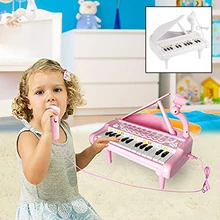 

2018 New 24 Keys Multifunctional Simulation Electrical Keyboard Piano Toy with Microphone Kids Musical Educational Toy