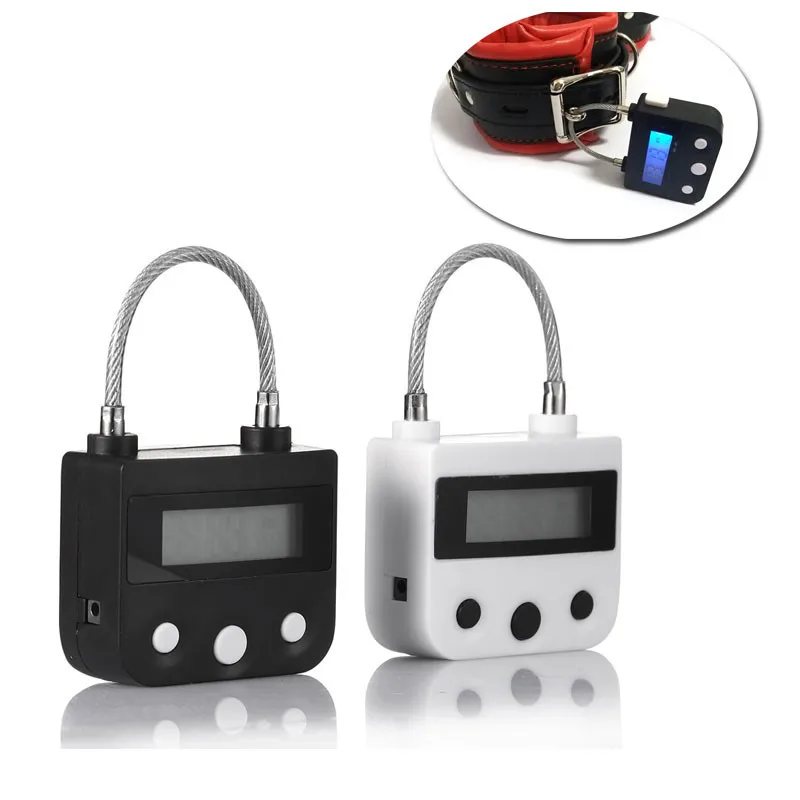 Time Lock Fetish Handcuffs Mouth Gag Electronic Timer Bdsm Bondage Restraints Chastity Couples Toys Adult Game Bondage Lock