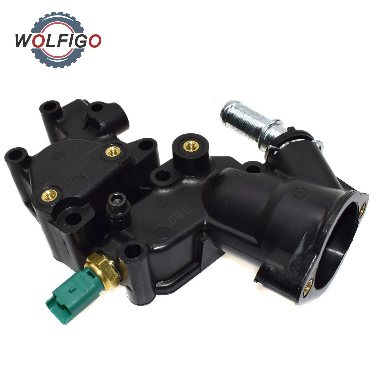 Корпус термостата WOLFIGO с датчиком для Citroen C2 C3 Picasso Nemo Peugeot 1007 205 206 1336Y8 1336.P9