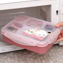 BF050 Fashion 5 in1 microwave box food container 21.5*15.8*6cm free shipping