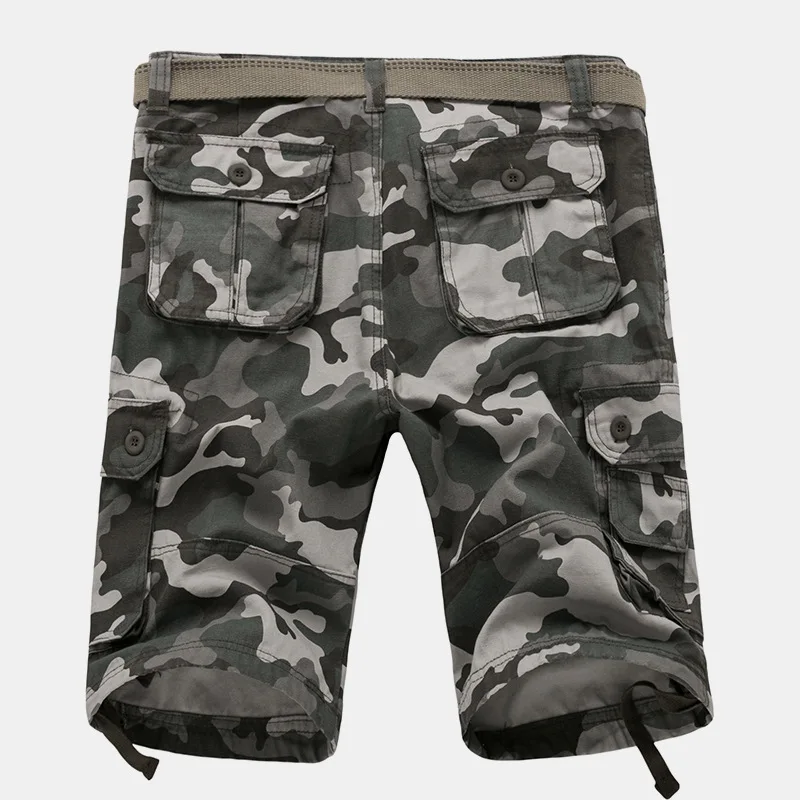 JEELINBORE новые летние модные шорты карго Для мужчин Slim Fit камуфляж карманы Рубашки